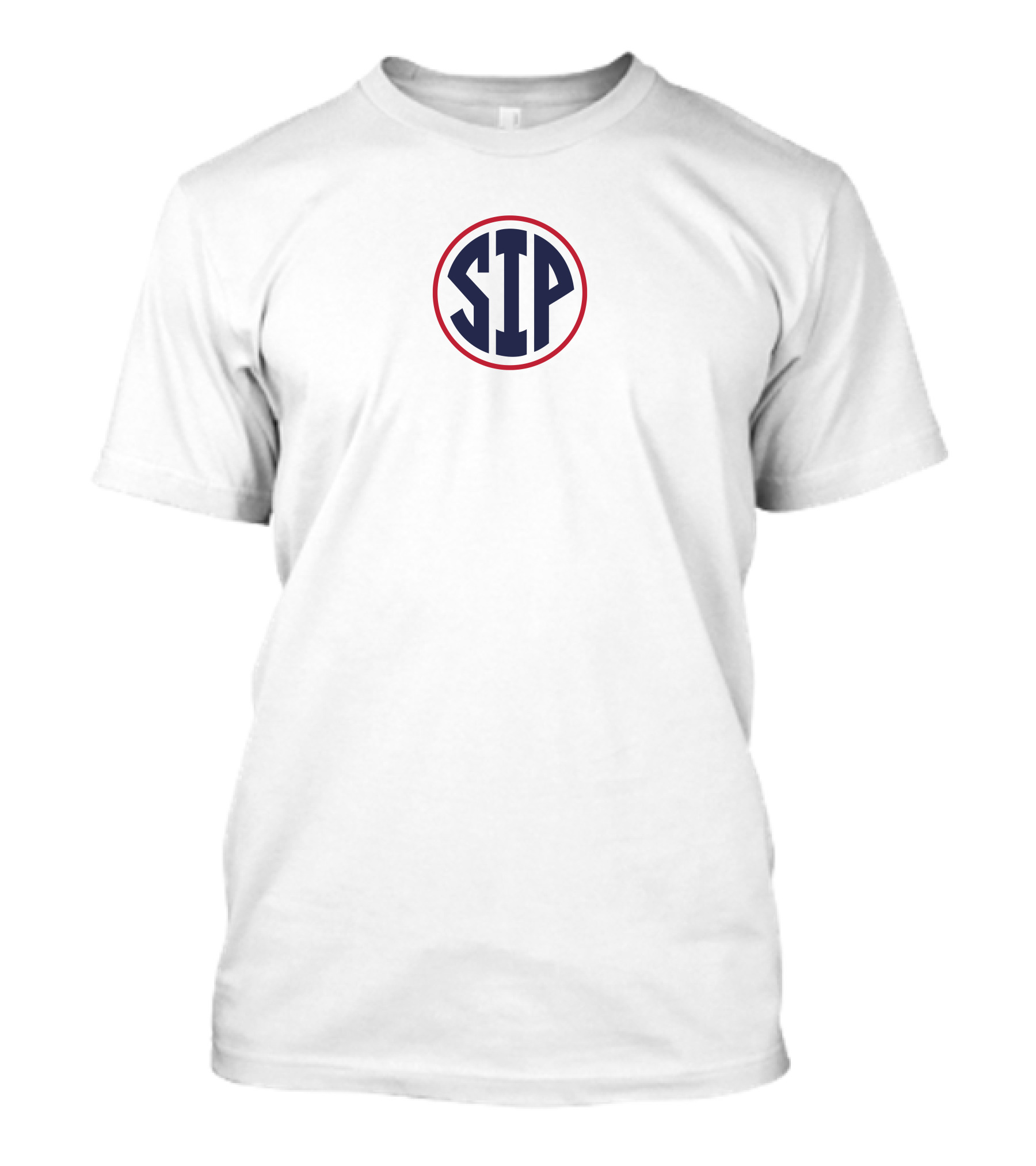 Ole Miss Circle SIP Blue Red T-Shirt