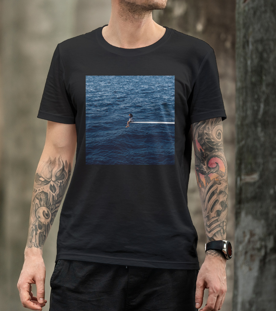 SZA SOS Album Cover Sitting On Diving Board Over Ocean T-Shirt