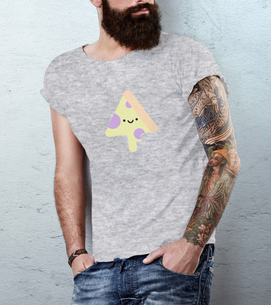 Joe Fabisevich Pizza Cute Smiley Slice Triangle T-Shirt