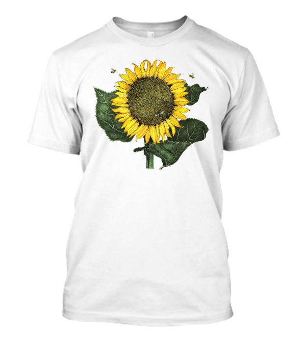 Sunflower Bees Natural Liberty Merch Ukrainian Russian War T-Shirt