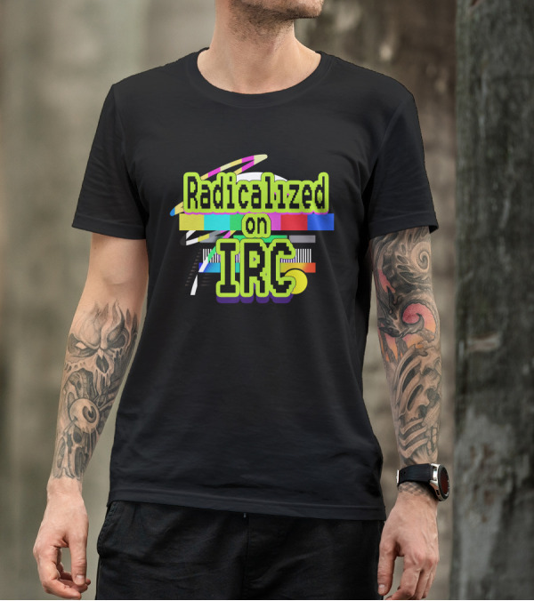 Radicalized On IRC Bright Geometric Abstract T-Shirt