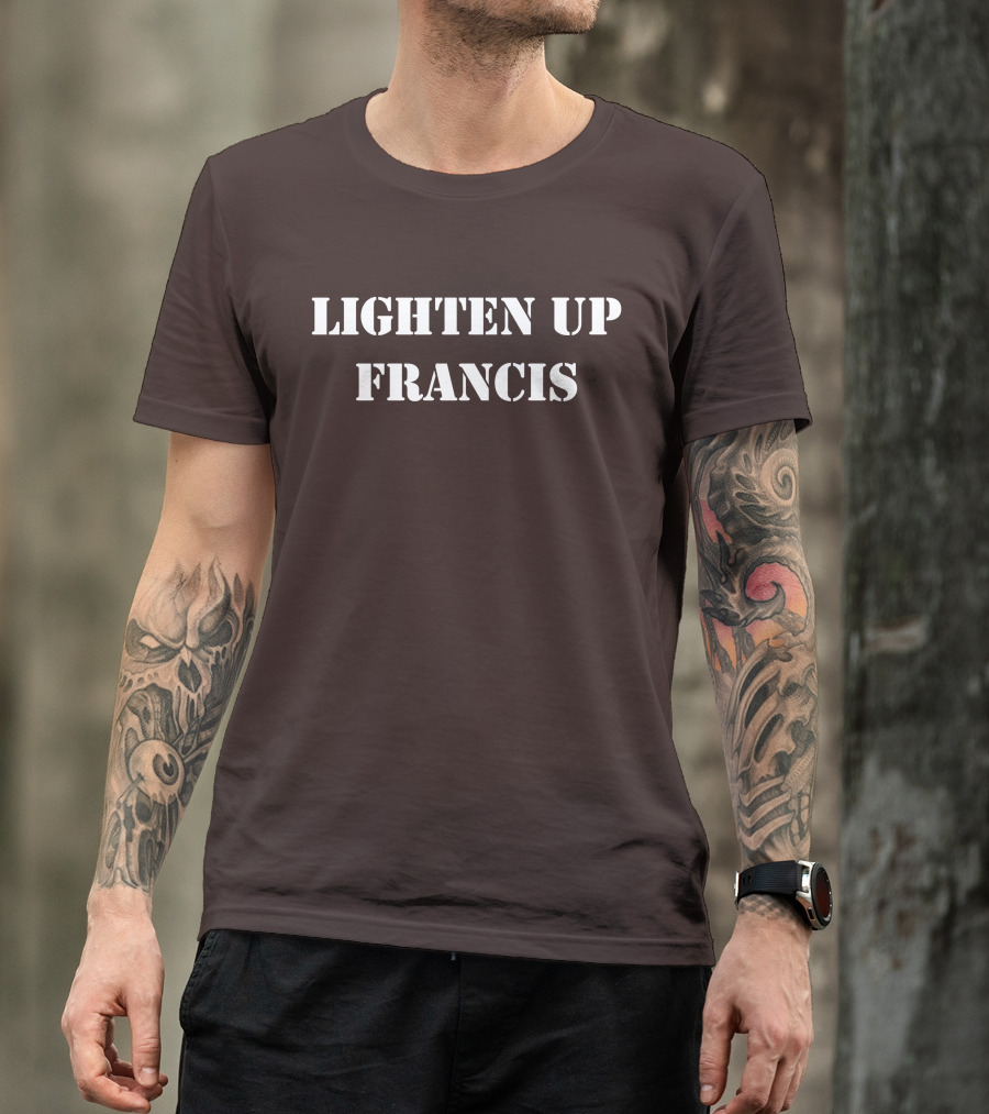 Lighten Up Francis Stripes Character T-Shirt