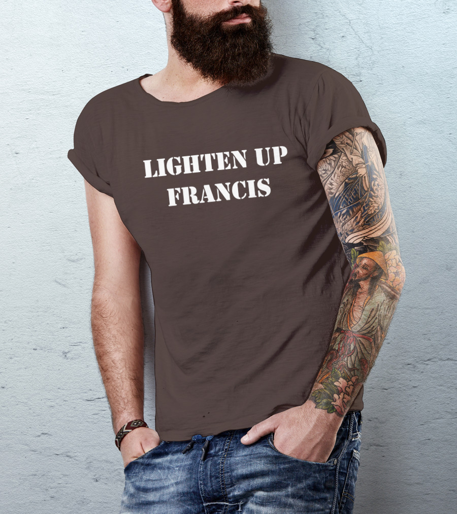 Lighten Up Francis Stripes Character T-Shirt