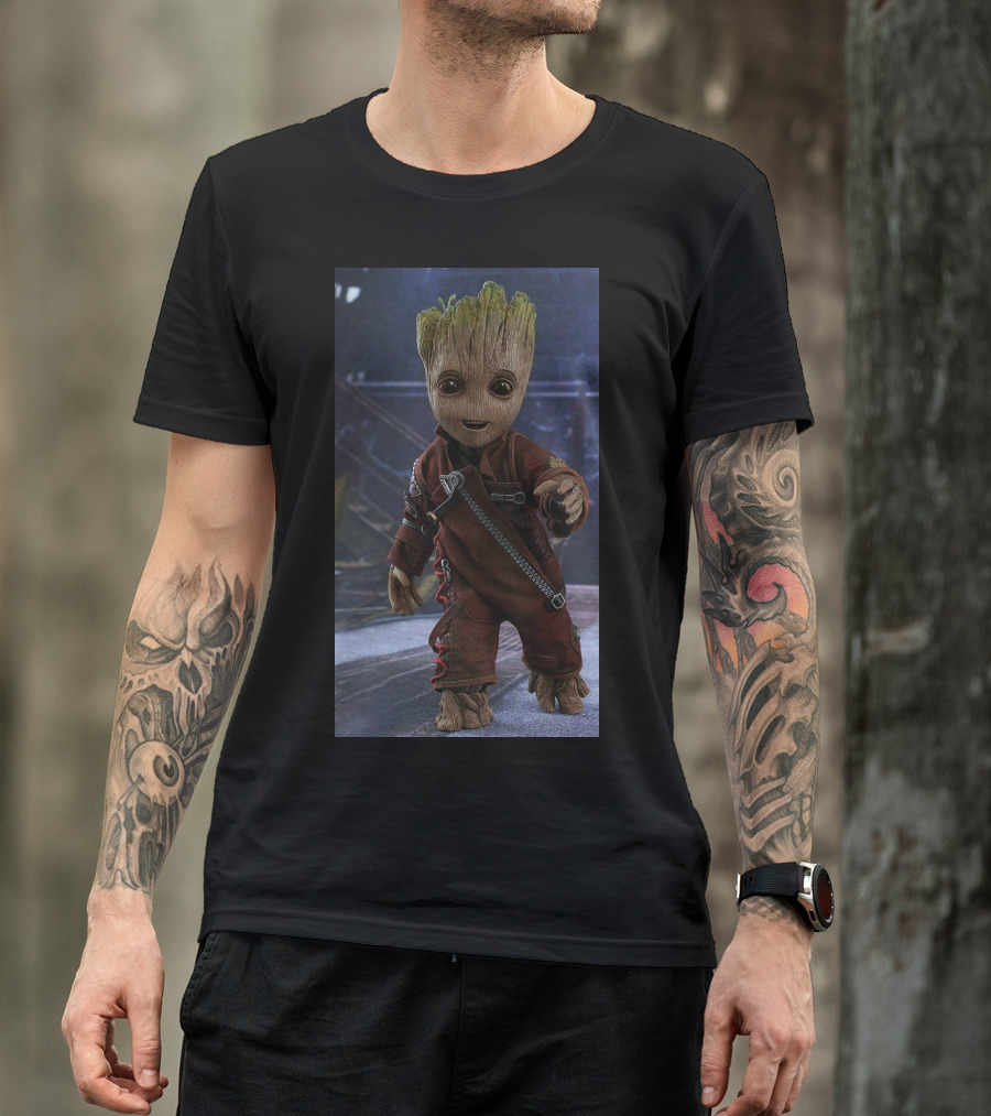 Baby Groot Guardians Of The Galaxy Character T-Shirt