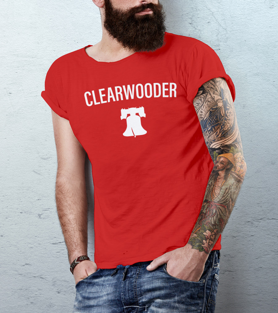 Phillies Clearwooder Liberty Bell Icon Red T-Shirt