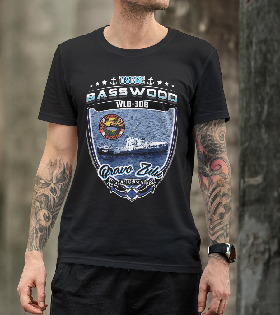 USCGC Basswood WLB-388 Bravo Zulu 12 January 1944 Micronesia T-Shirt