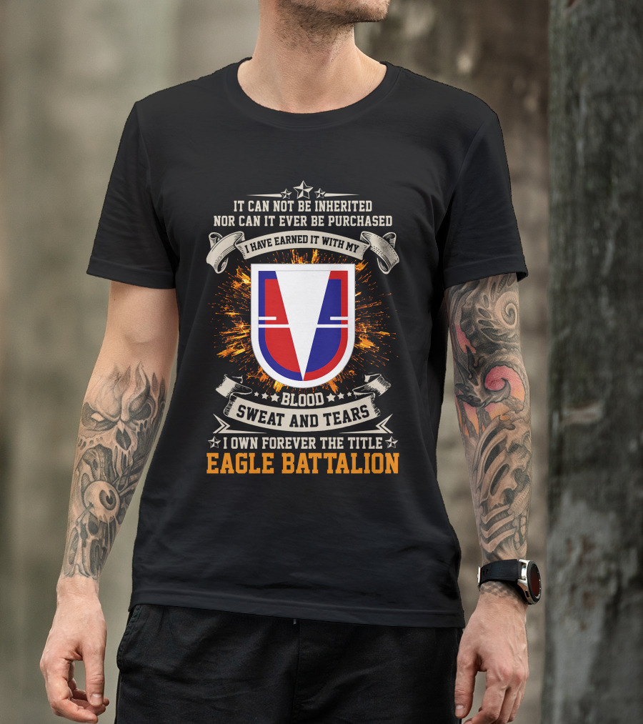Eagle Battalion Blood Sweat And Tears Crest T-Shirt