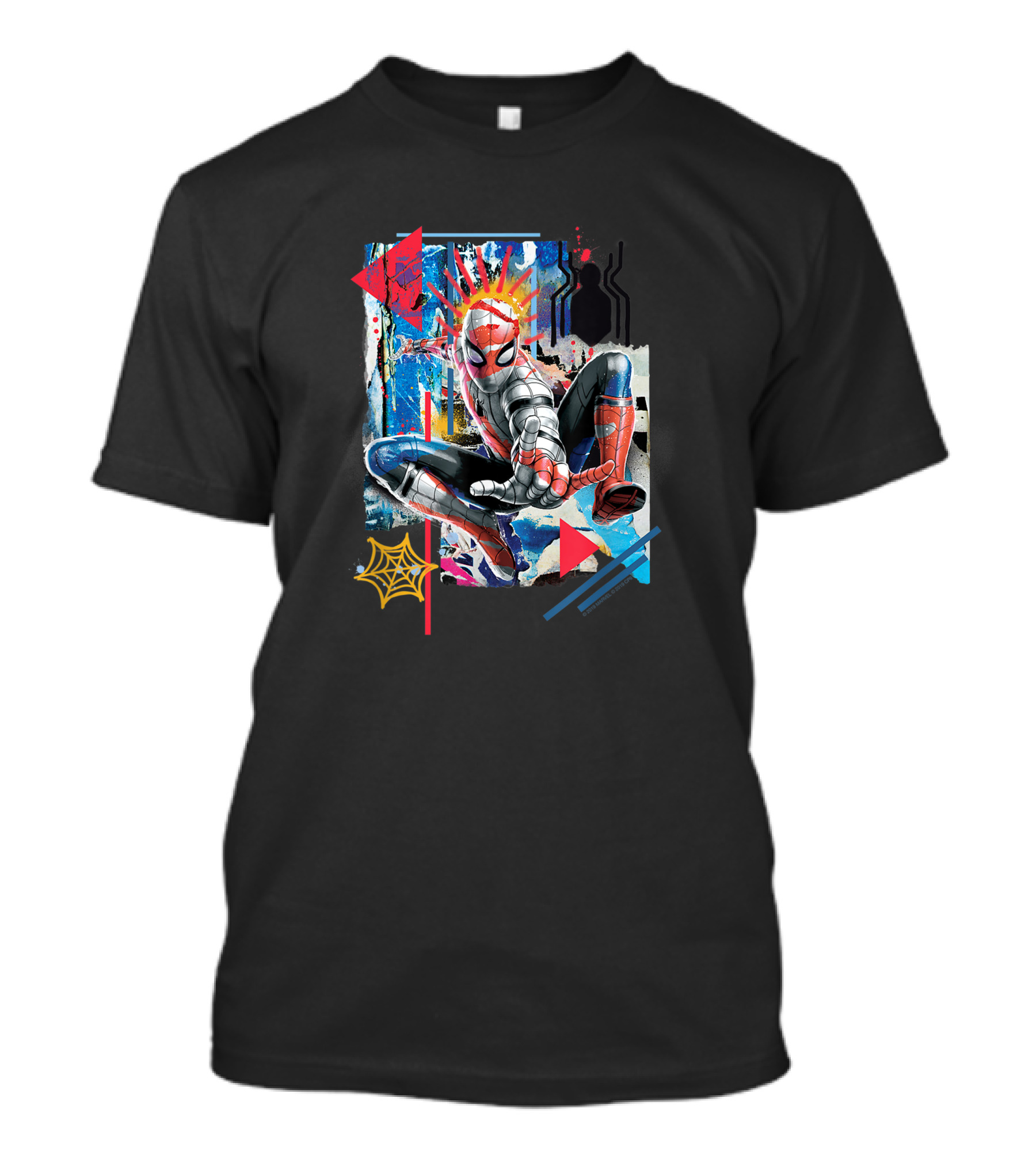 Marvel Spider-Man Far From Home Vibrant Web-Slinging Action T-Shirt