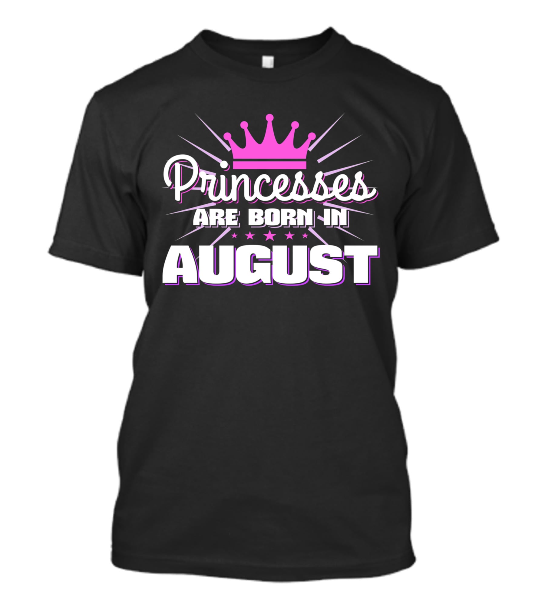 Princesses Are Born In August Birthday Celebration 1968 T-Shirt
