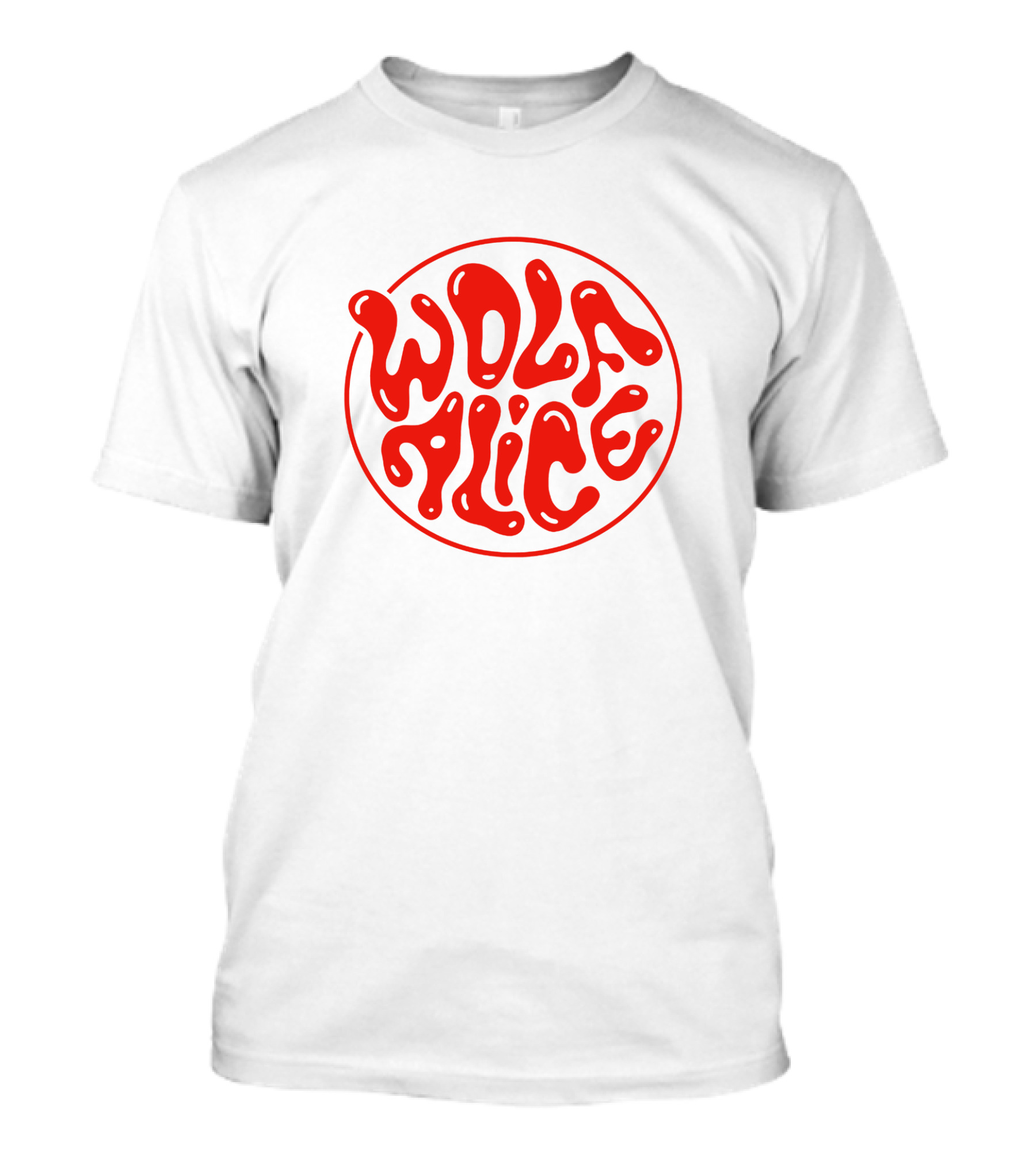 Wolf Alice Red Text Logo Merch T-Shirt