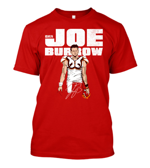 Joe Burrow NFLPA Football Image T-Shirt