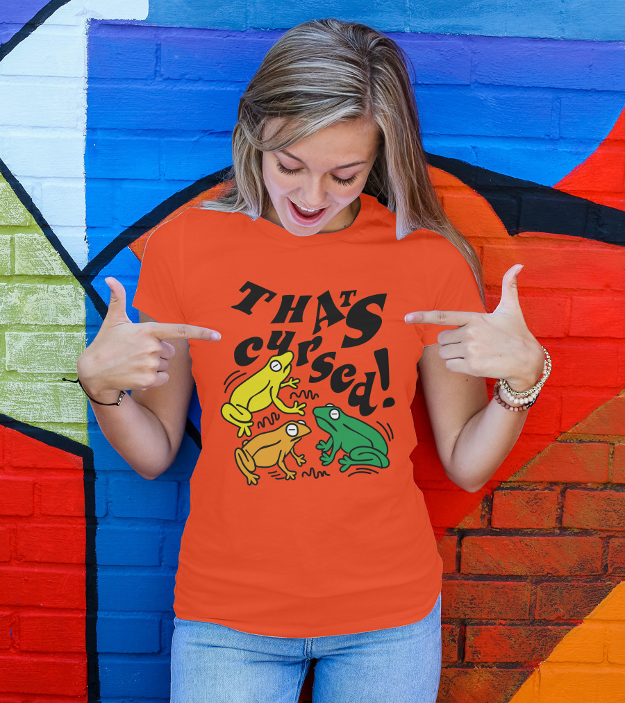 Benoftheweek Merch That’s Cursed Colorful Frogs T-Shirt