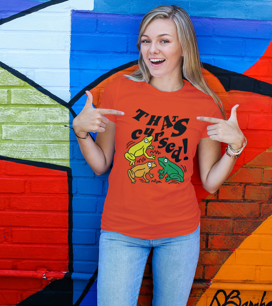 Benoftheweek Merch That’s Cursed Colorful Frogs T-Shirt