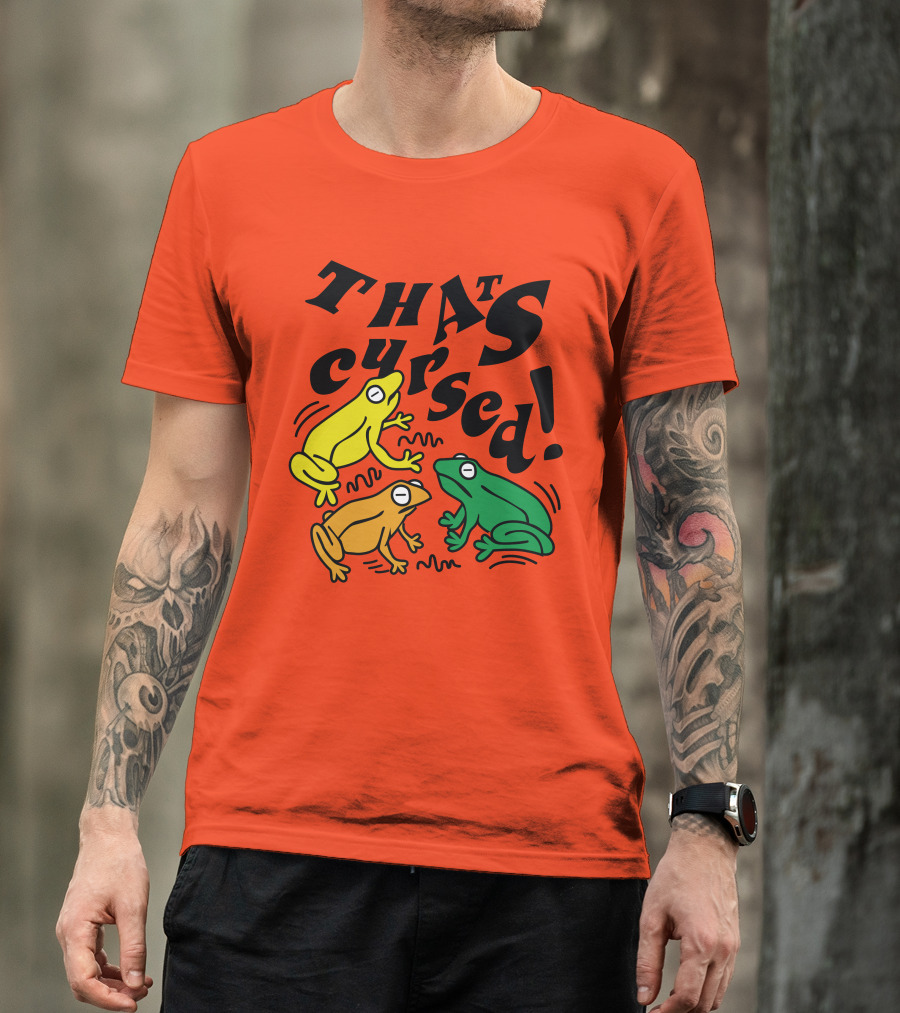 Benoftheweek Merch That’s Cursed Colorful Frogs T-Shirt