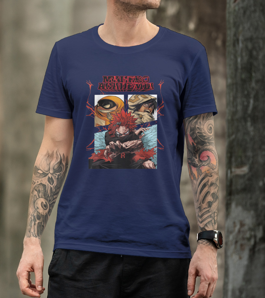 My Hero Academia Kirishima Eijirou With Friends In Battle Stance T-Shirt