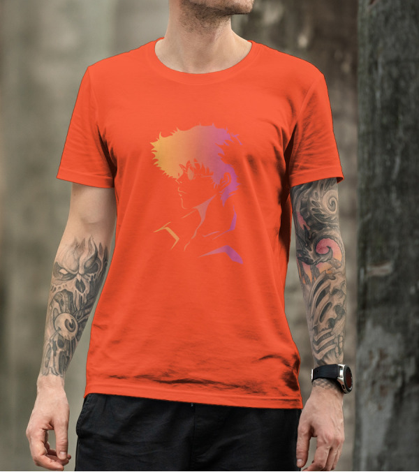 Cowboy Bebop Anime Character Silhouette T-Shirt