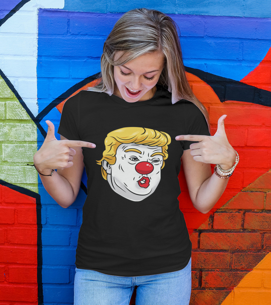 Anti Trump Clown Joker Trump Parody Face T-Shirt