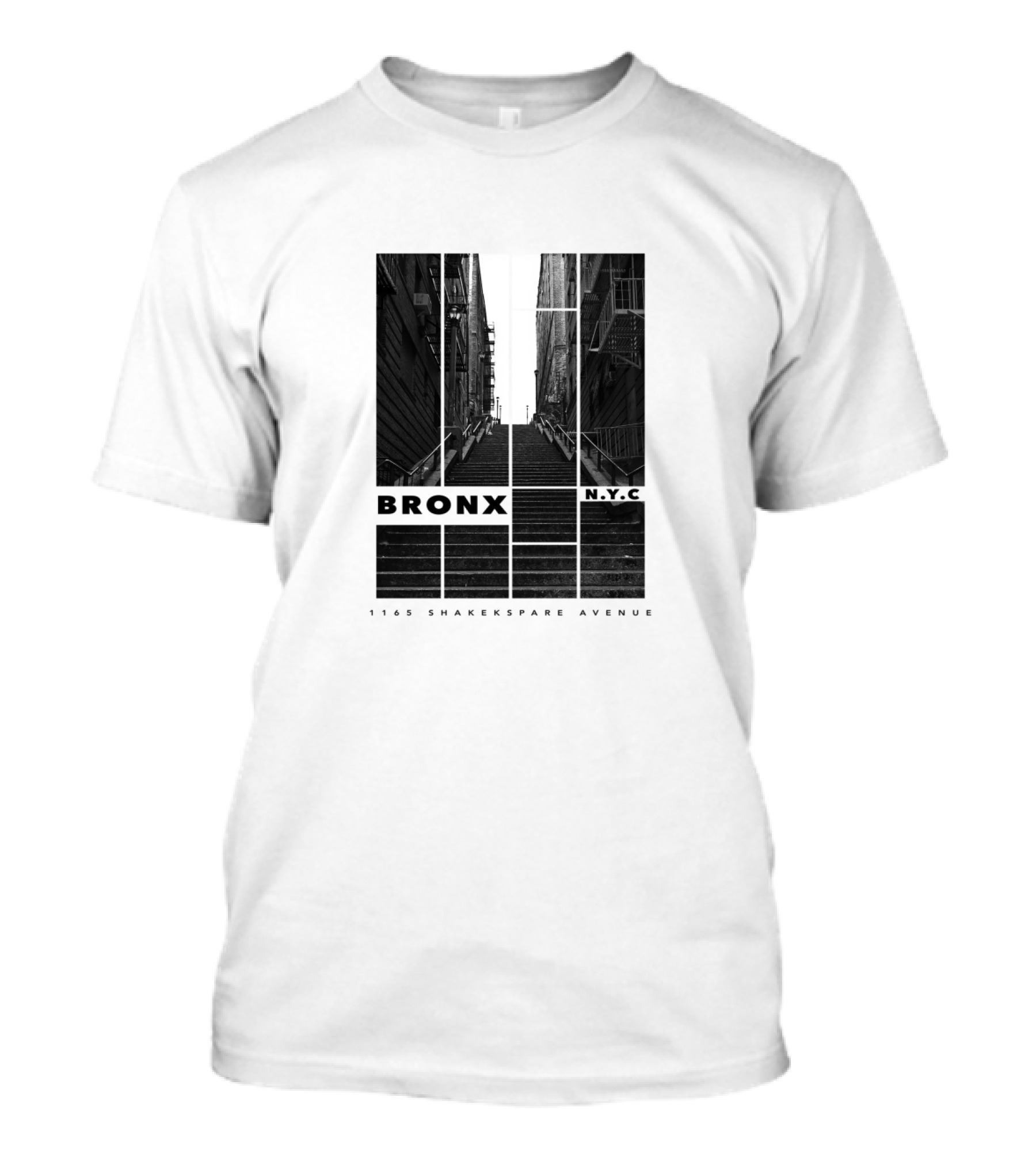 Clown Joker Stairs At 1165 Shakespeare Avenue Bronx NYC W Modern Influence T-Shirt