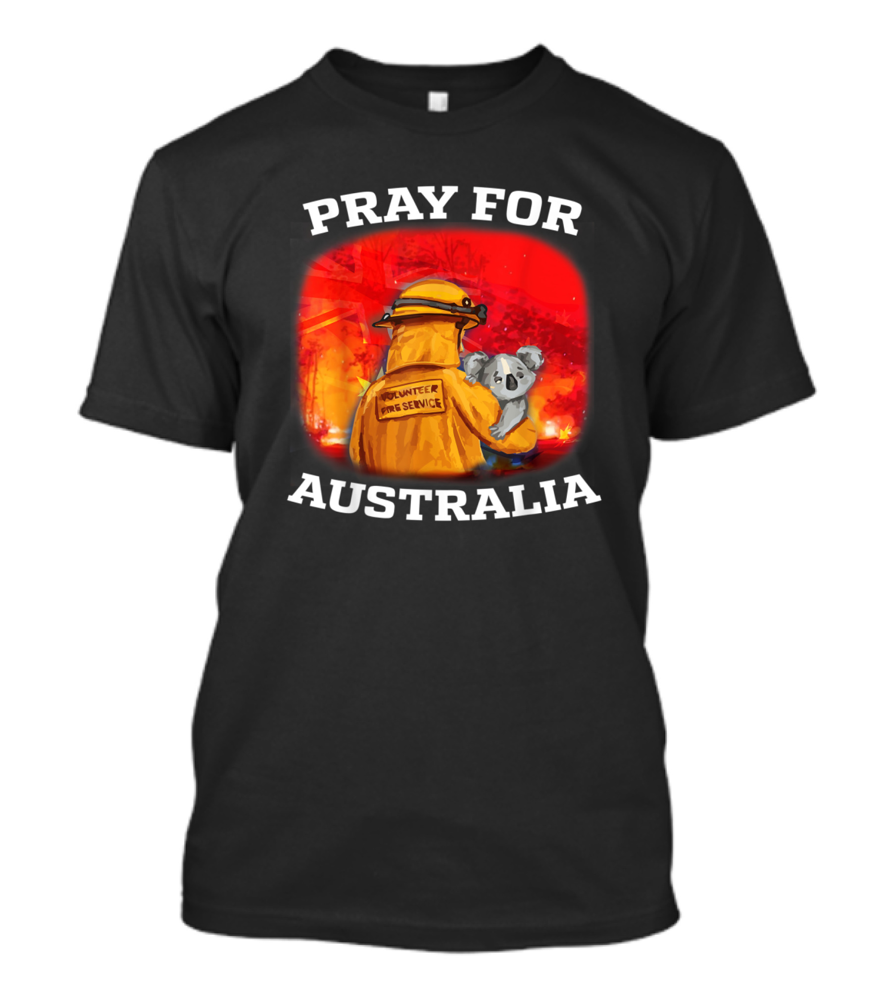 Pray For Australia Volunteer Fire Service Save Koala T-Shirt