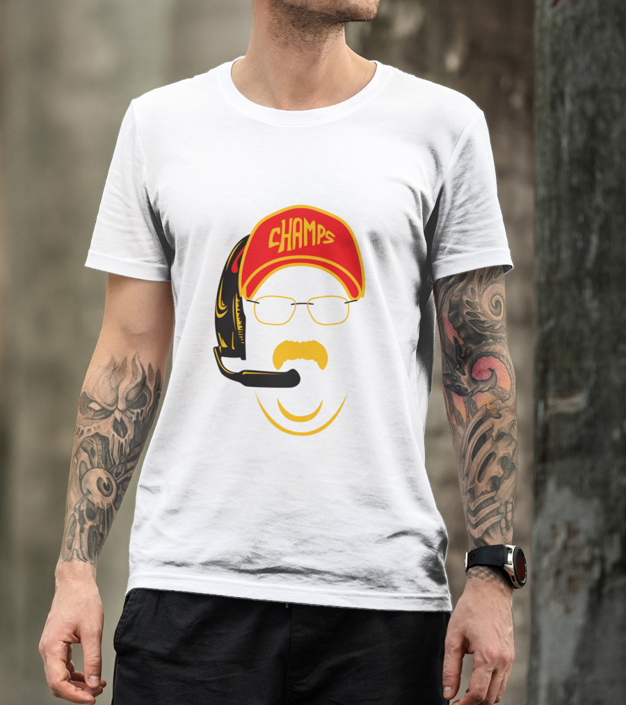 Kansas City Football Pride Champs Coach Headset T-Shirt