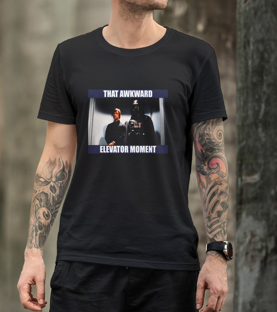 That Awkward Elevator Moment Darth Vader Luke Skywalker T-Shirt
