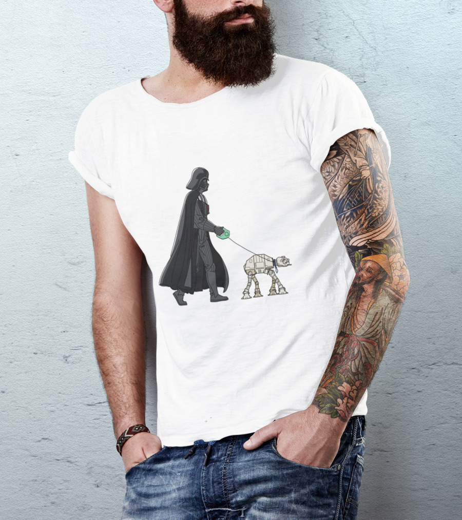 Darth Vader Walking AT-AT Walker Leash T-Shirt