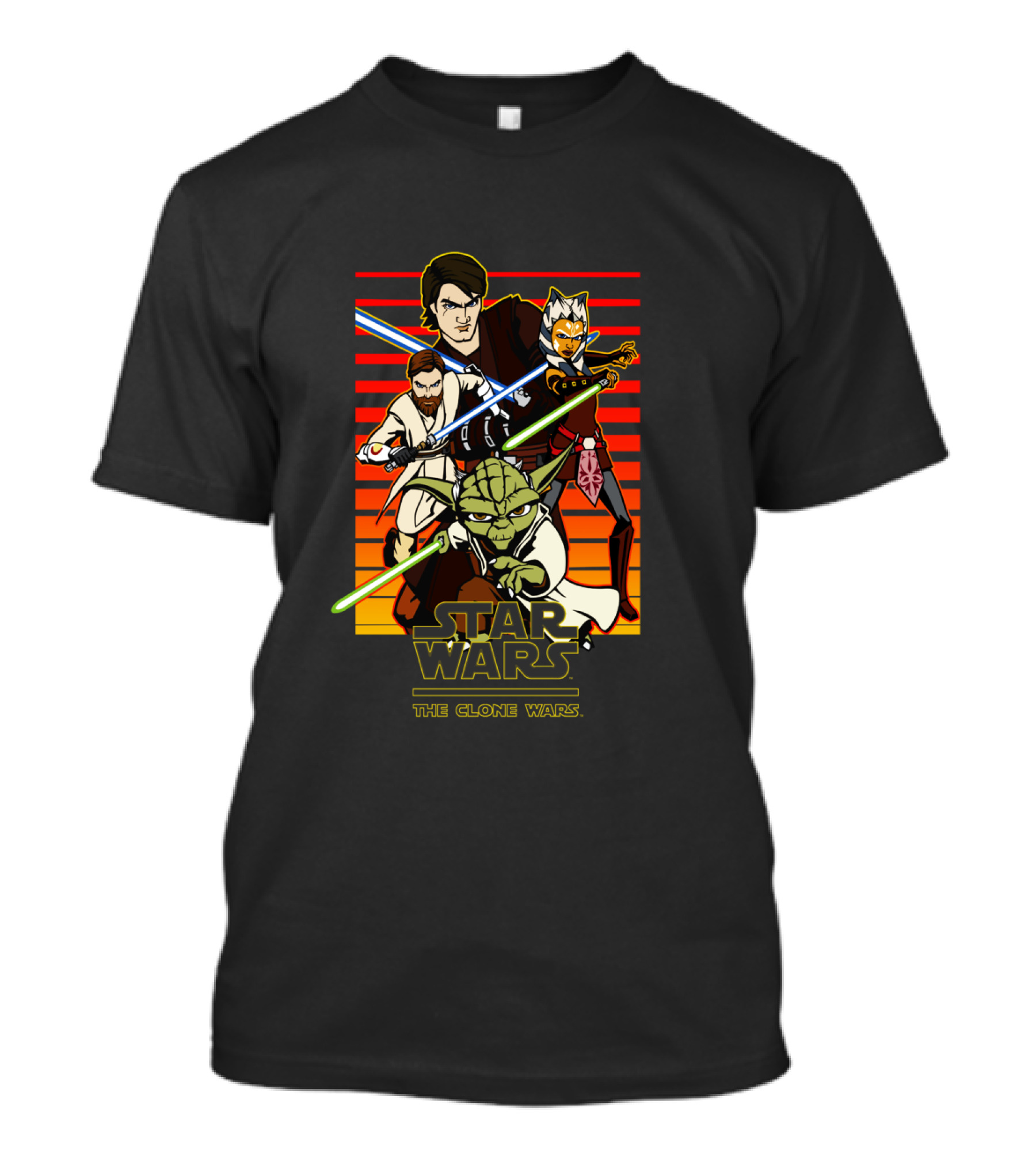 Star Wars The Clone Wars Group Shot T-Shirt