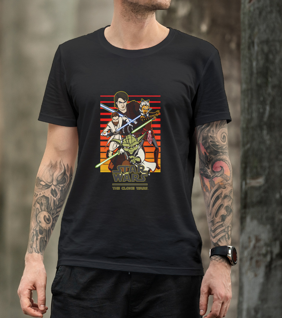 Star Wars The Clone Wars Group Shot T-Shirt