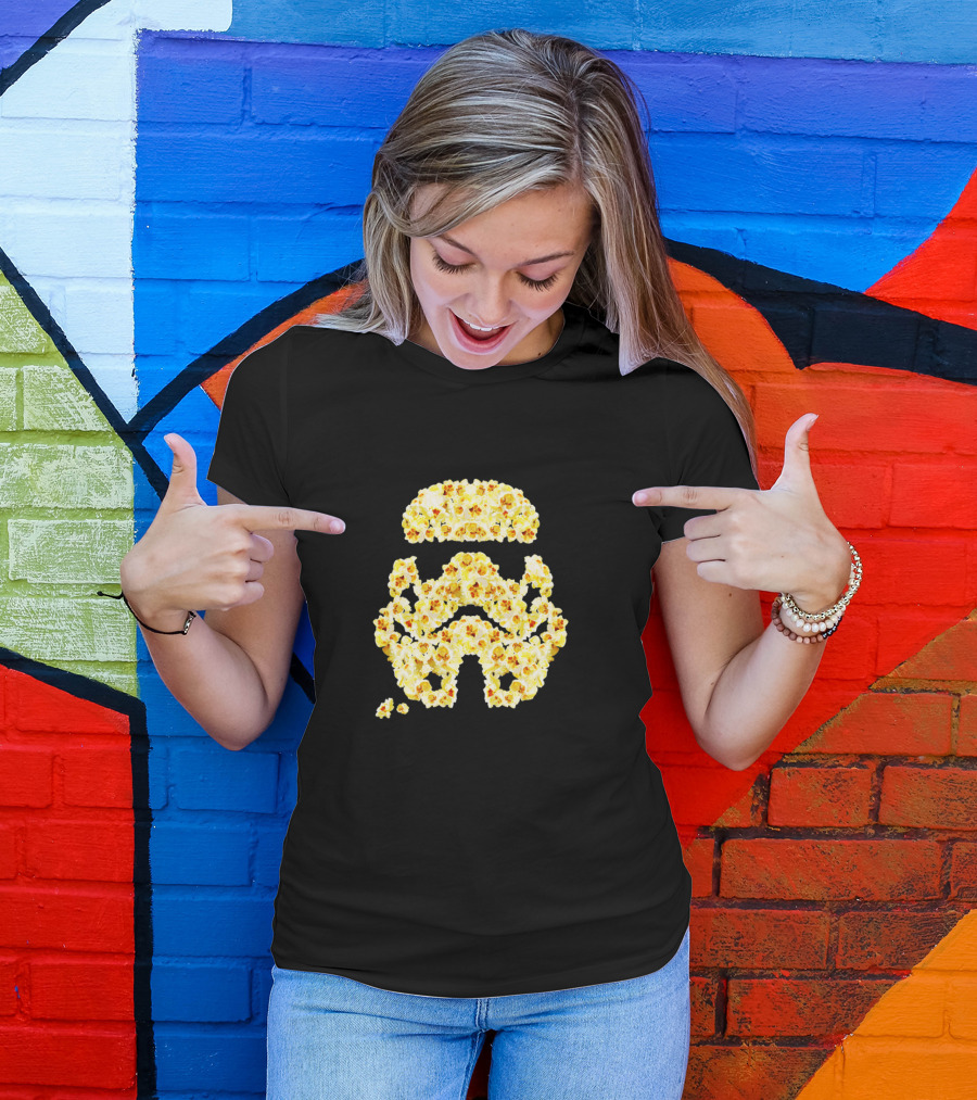Popcorn Stormtrooper Helmet Iconic Snack T-Shirt