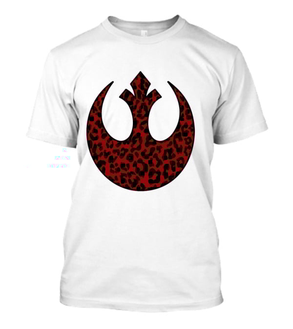 Rebellion Emblem Red Cheetah Print Fill T-Shirt