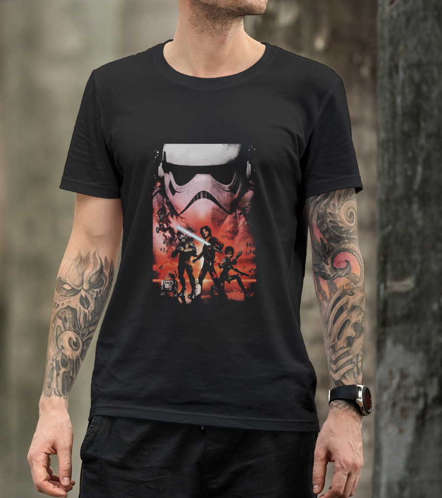 Star Wars Rebels Ghost Crew Stormtrooper Ezra Sabine Zeb Chopper T-Shirt