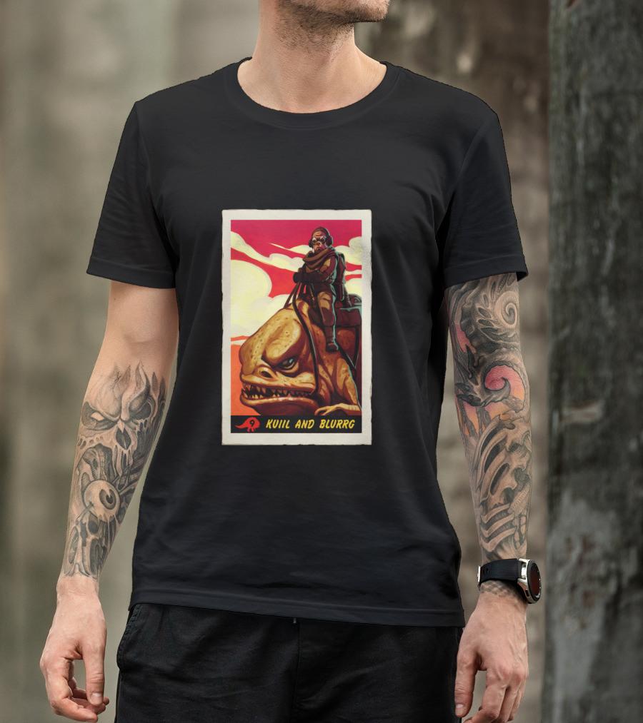 Star Wars The Mandalorian Kuiil And Blurrg Retro T-Shirt