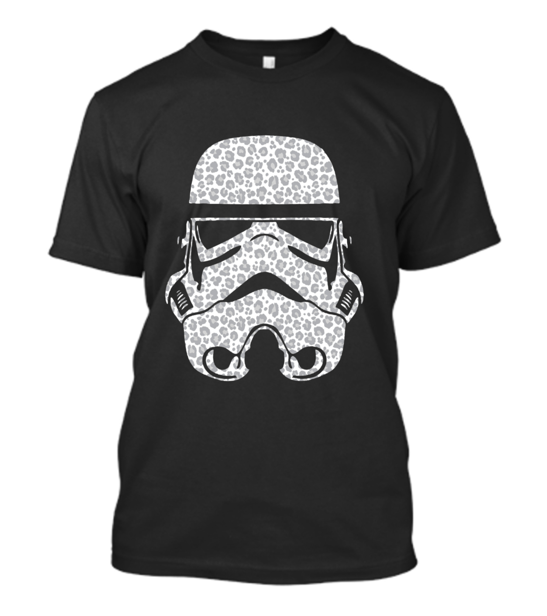 Stormtrooper Helmet Cheetah Pattern Fill T-Shirt