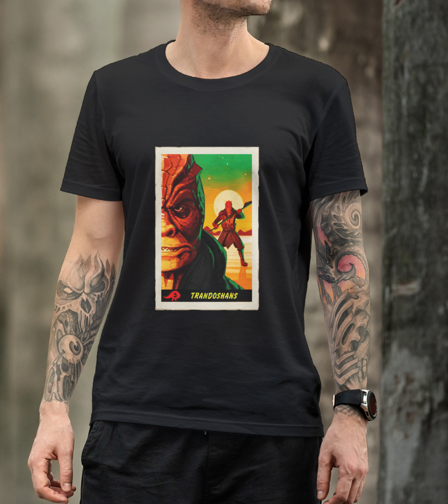 Trandoshans Mandalorian Trading Card Vintage T-Shirt