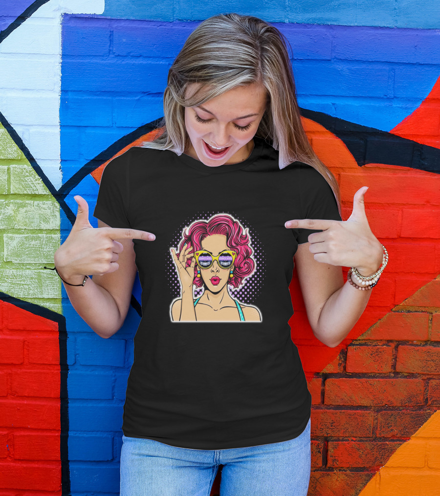 SN Shades Pop Art Retro Vibes T-Shirt