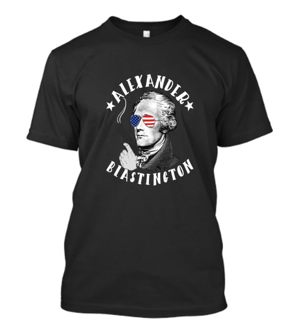 Alexander Blastington American Flag Sunglasses T-Shirt