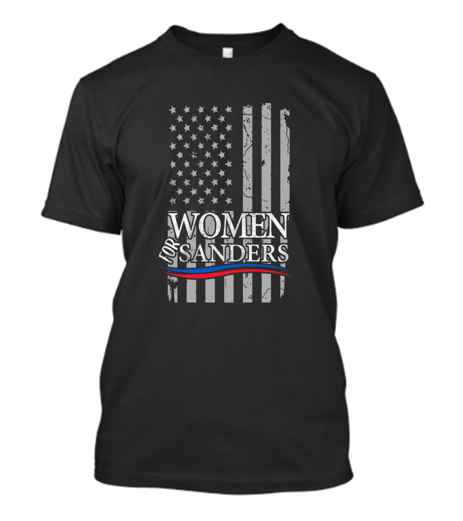 Women For Sanders American Flag Patriotic T-Shirt