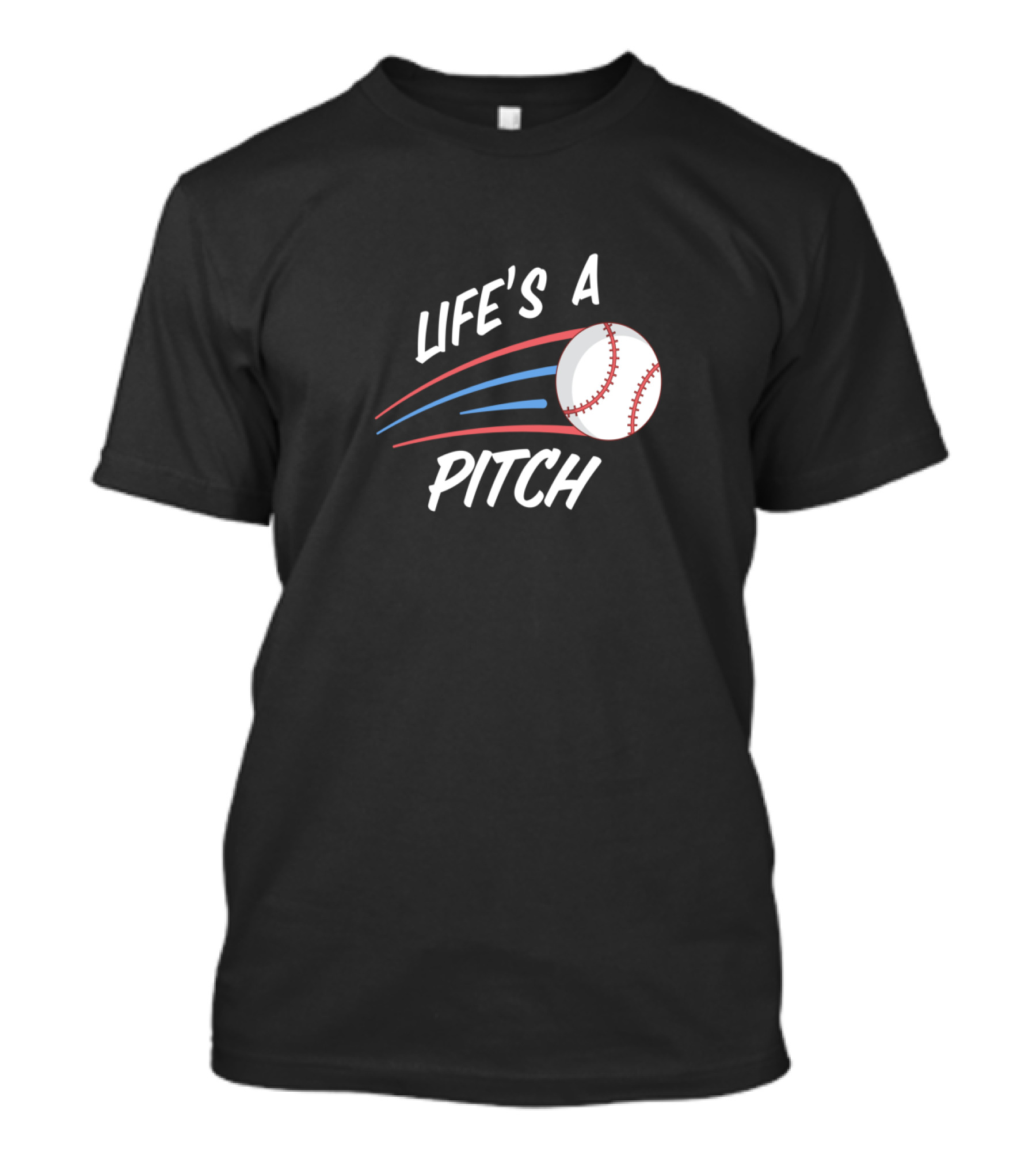 Life's A Pitch Baseball Spring Training Pitching Batting Baseball T-Shirt