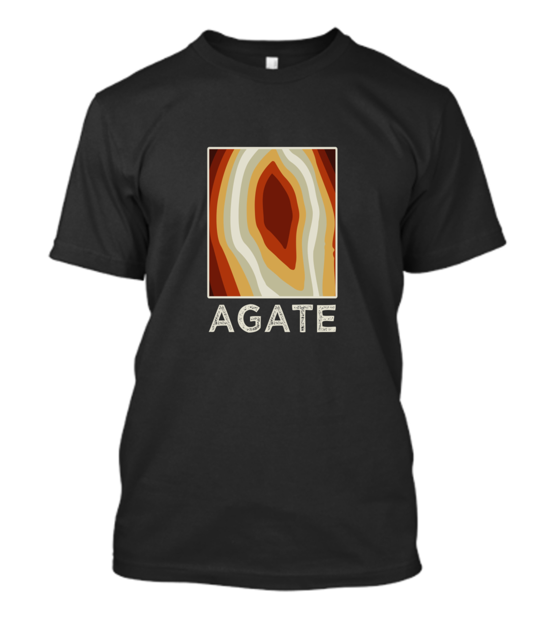 Agate Crystal Hunter Rock Collector Rockhound Paint Agates T-Shirt