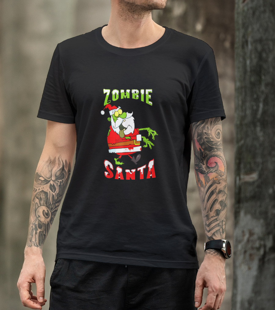 Zombie Santa Walking Dead T-Shirt