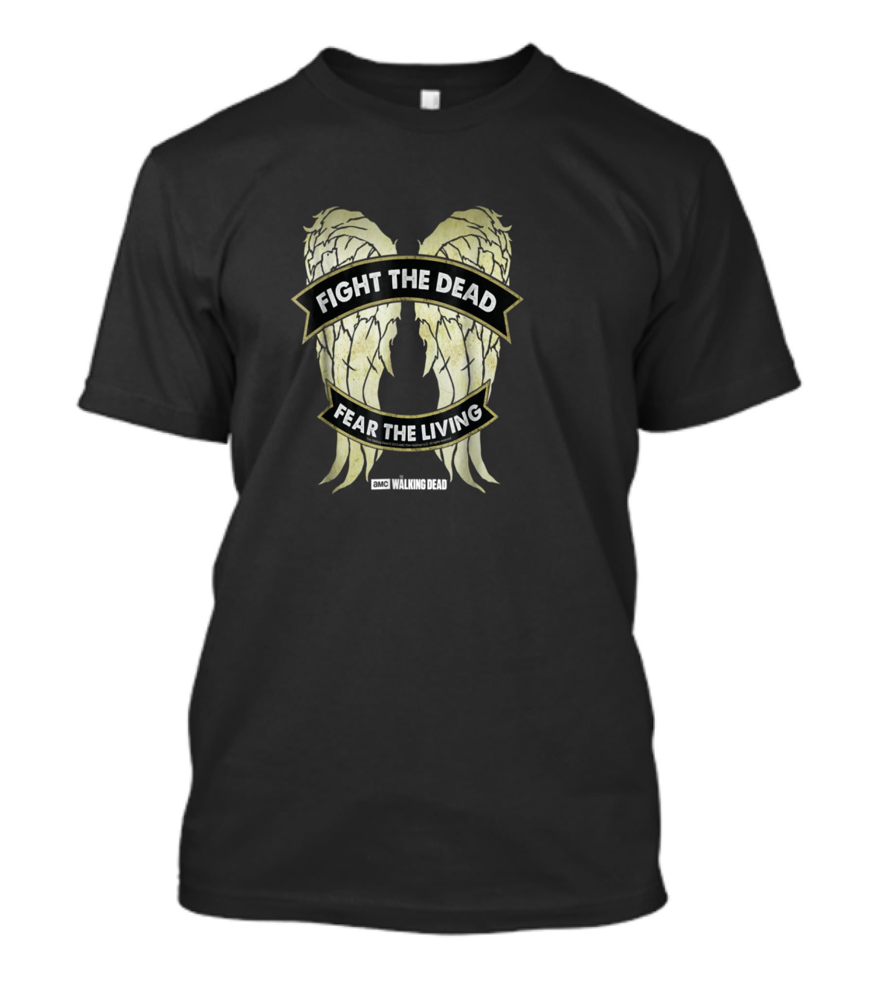 Fight The Dead Fear The Living Walking Dead Daryl Dixon Wings T-Shirt