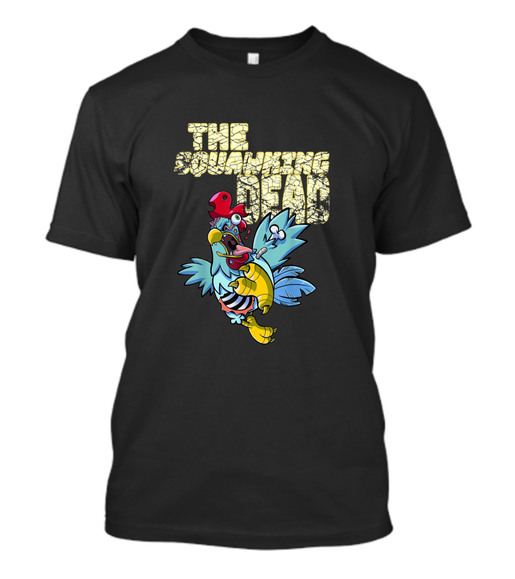 The Squawking Dead Walking Zombie Chicken T-Shirt