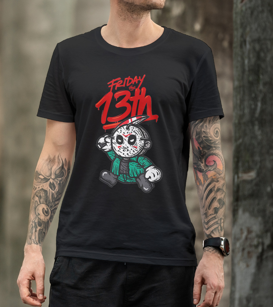 Friday The 13th Cute Baby Horror Characters Playing Horror T-Shirt