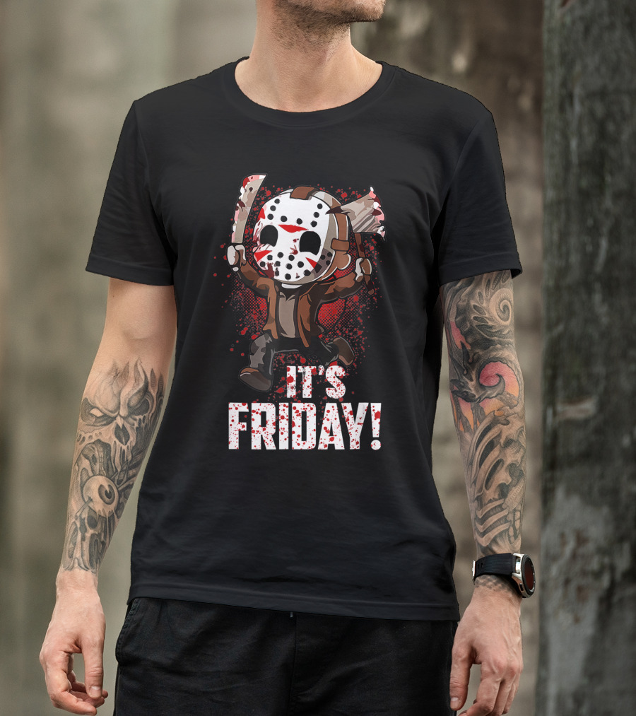 It's Friday 13th Funny Halloween Horror Movie Humor T-Shirt
