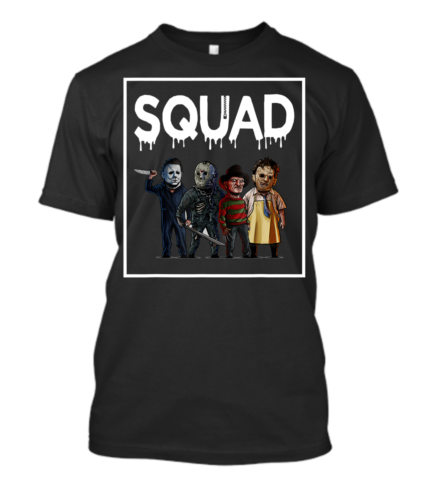 SQUAD Funny Halloween Costume Squad Horror T-Shirt