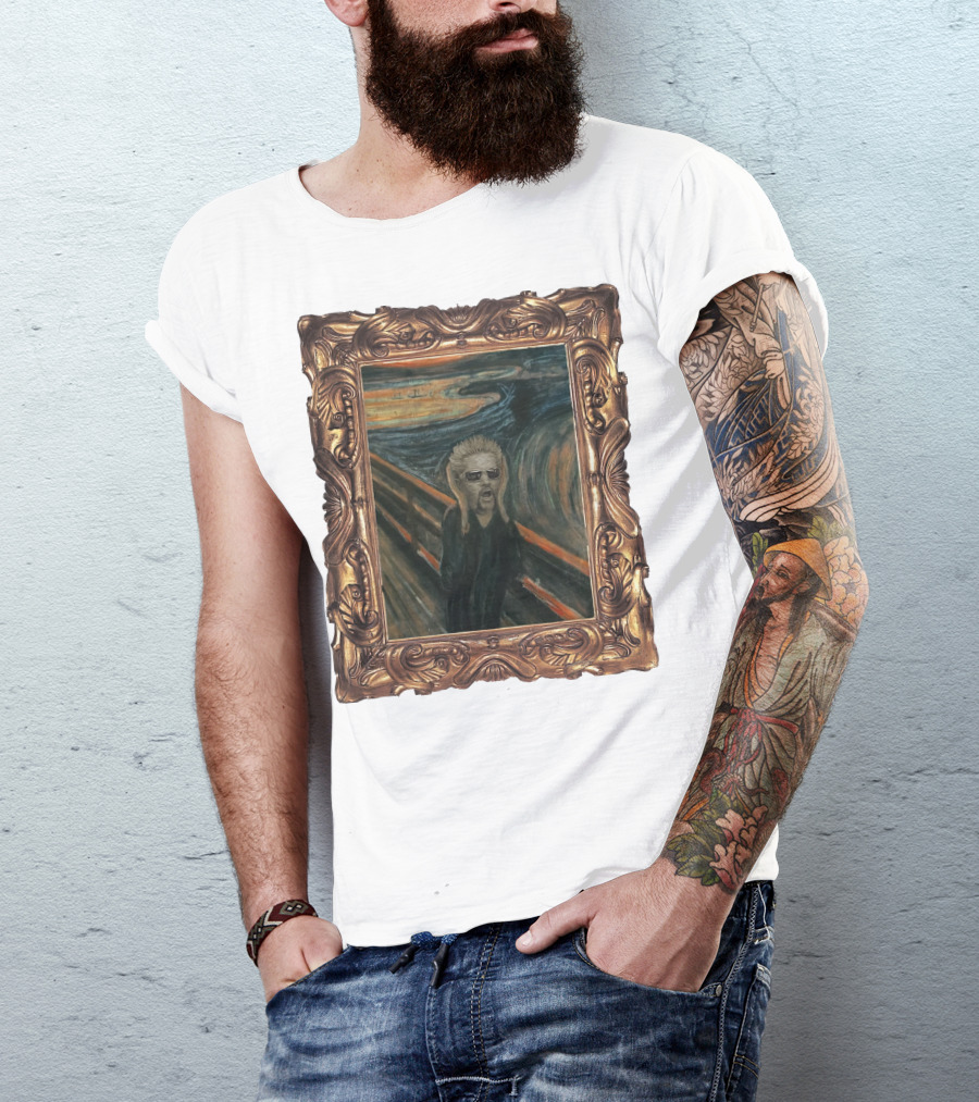 Guy Fieri The Scream Painting T-Shirt