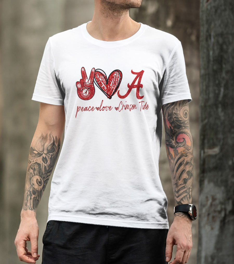Peace Love Crimson Tide T-Shirt