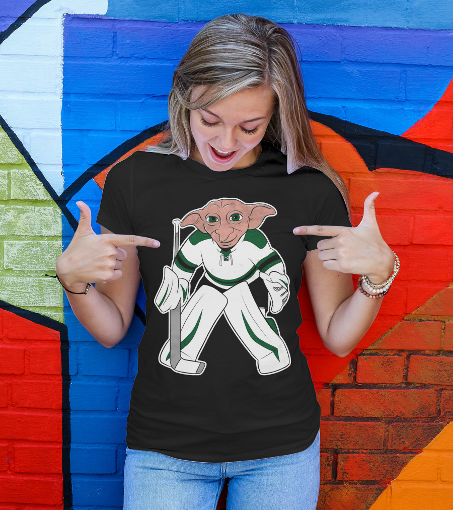 Spittin Chiclets D Goalie Hockey Creature Playing Goaltender T-Shirt