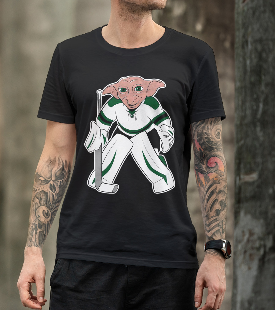 Spittin Chiclets D Goalie Hockey Creature Playing Goaltender T-Shirt