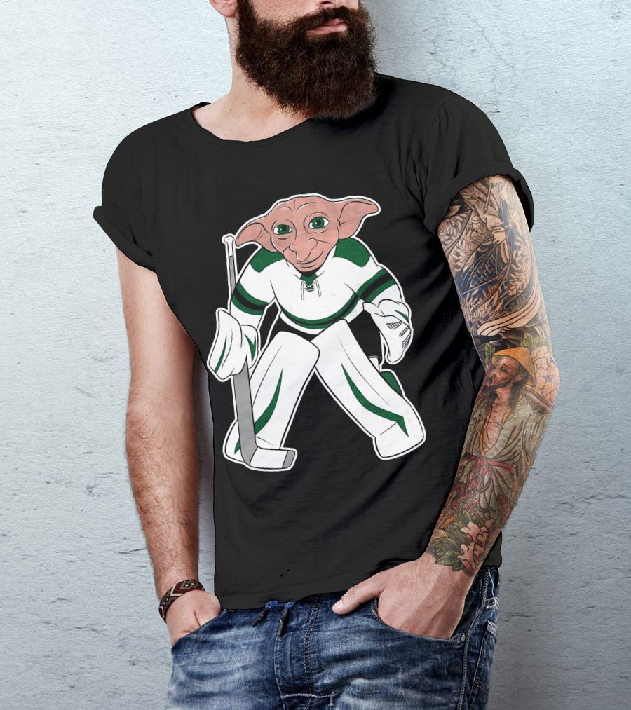 Spittin Chiclets D Goalie Hockey Creature Playing Goaltender T-Shirt